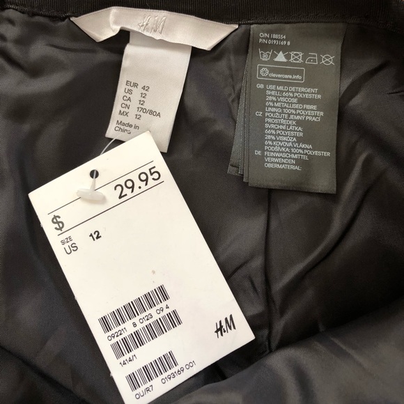 H&M Metallic Animal Print Skirt - Picture 4 of 4